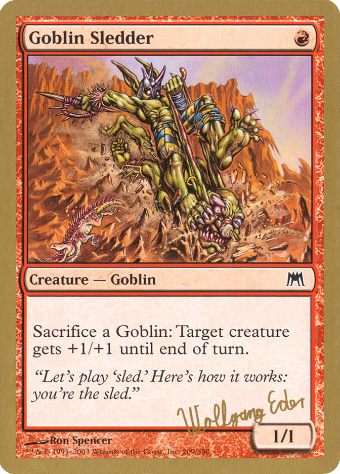 Goblin Sledder (Wolfgang Eder) [World Championship Decks 2003] | Gear Gaming Fayetteville