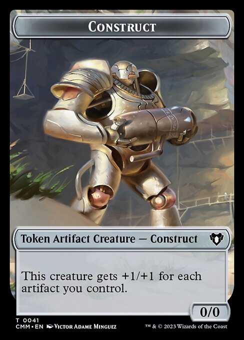 Elemental (0026) // Construct (0041) Double-Sided Token [Commander Masters Tokens] | Gear Gaming Fayetteville