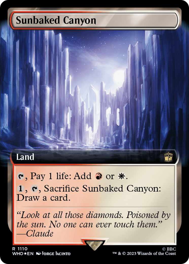 Sunbaked Canyon (Extended Art) (Surge Foil) [Doctor Who] | Gear Gaming Fayetteville