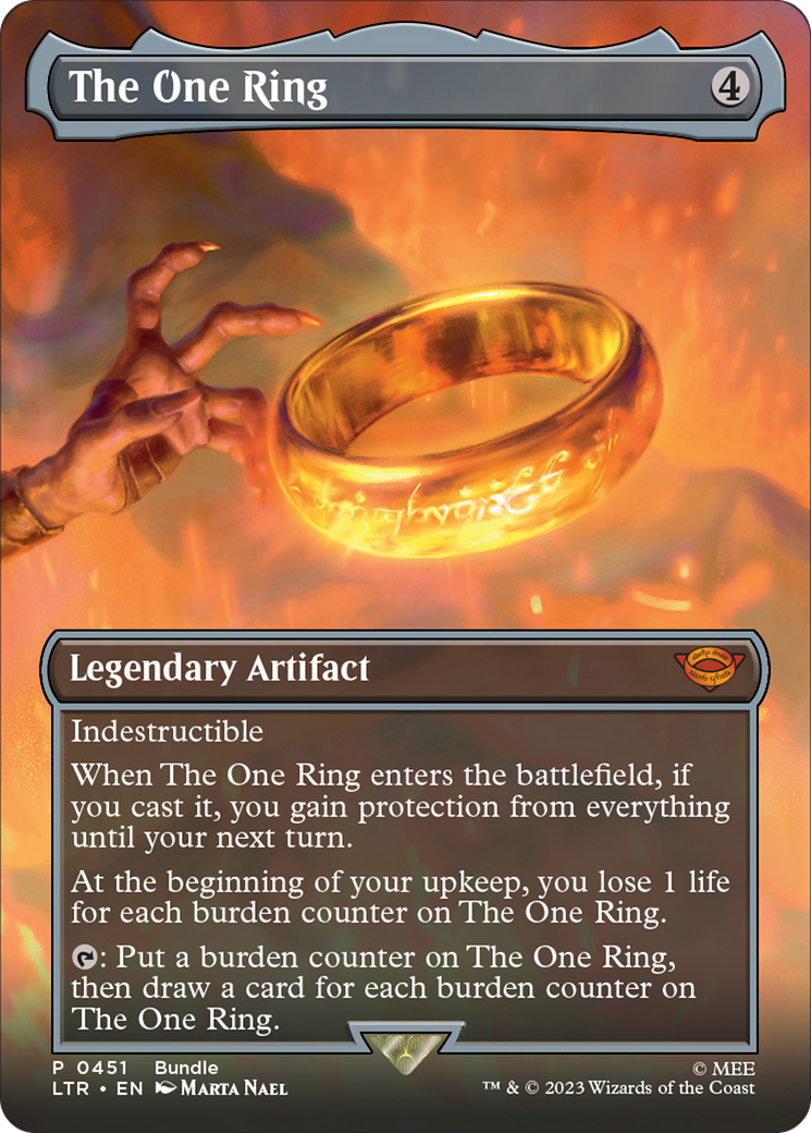 The One Ring (Borderless Alternate Art) [The Lord of the Rings: Tales of Middle-Earth] | Gear Gaming Fayetteville