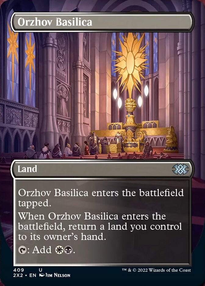 Orzhov Basilica (Borderless Alternate Art) [Double Masters 2022] | Gear Gaming Fayetteville