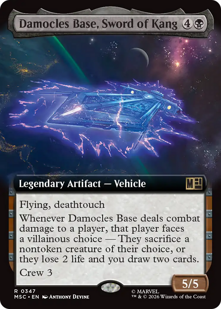 Damocles Base, Sword of Kang (Extended Art) [Marvel Super Heroes Commander] | Gear Gaming Fayetteville
