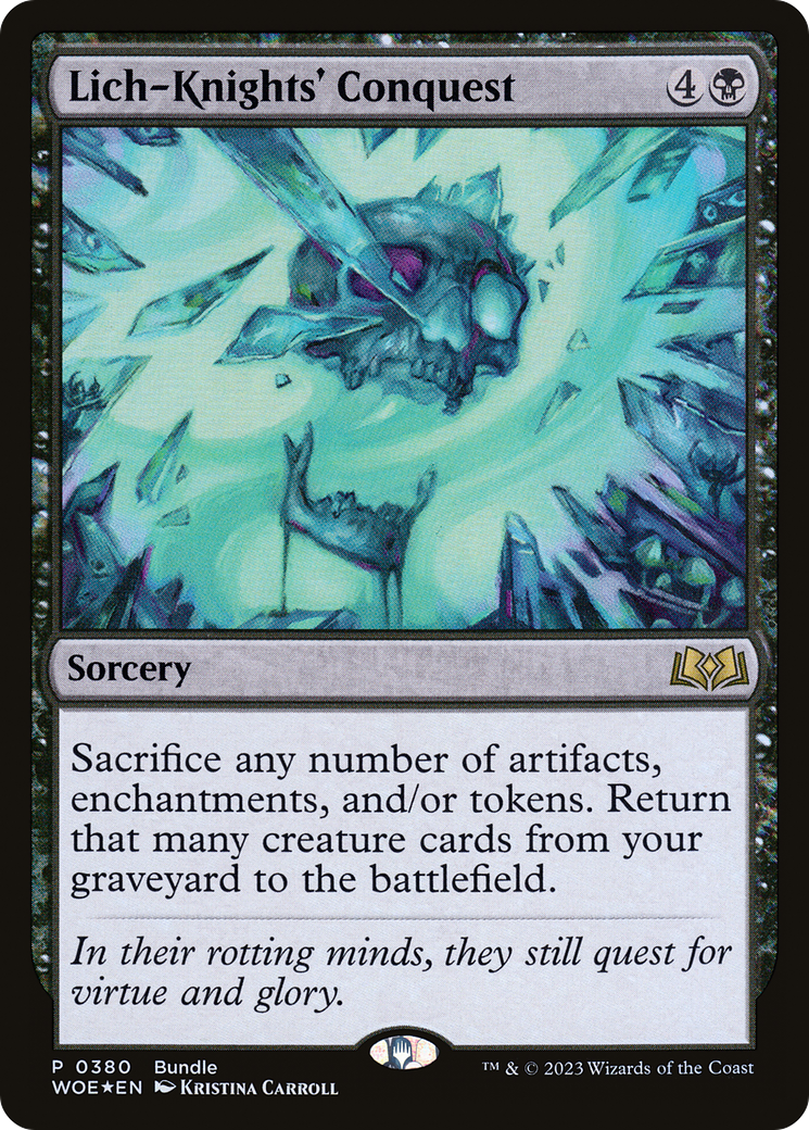 Lich-Knights' Conquest (Bundle) [Wilds of Eldraine Promos] | Gear Gaming Fayetteville