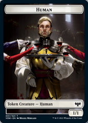 Human (001) // Spirit (002) Double-Sided Token [Innistrad: Crimson Vow Tokens] | Gear Gaming Fayetteville