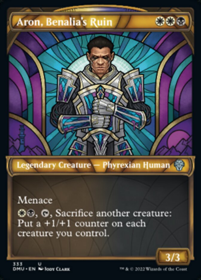 Aron, Benalia's Ruin (Showcase Textured) [Dominaria United] | Gear Gaming Fayetteville