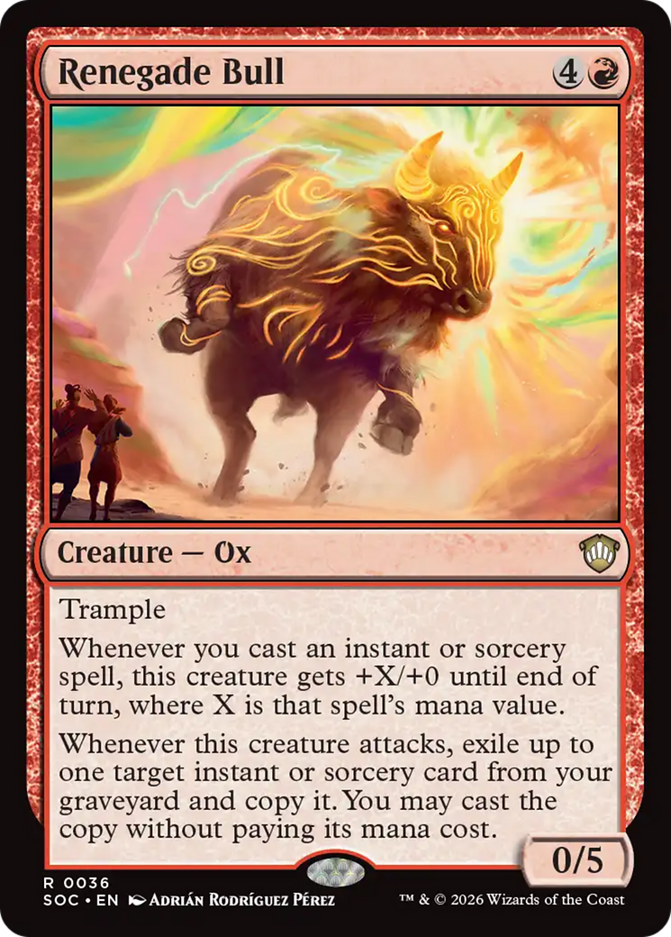 Renegade Bull [Secrets of Strixhaven Commander] | Gear Gaming Fayetteville