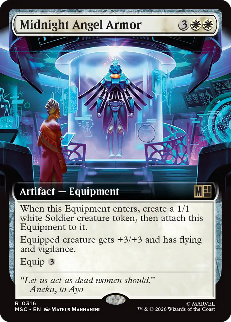 Midnight Angel Armor (Extended Art) [Marvel Super Heroes Commander] | Gear Gaming Fayetteville