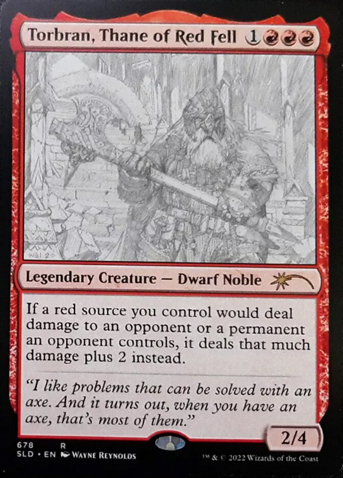 Torbran, Thane of Red Fell (Sketch) [Secret Lair Drop Promos] | Gear Gaming Fayetteville