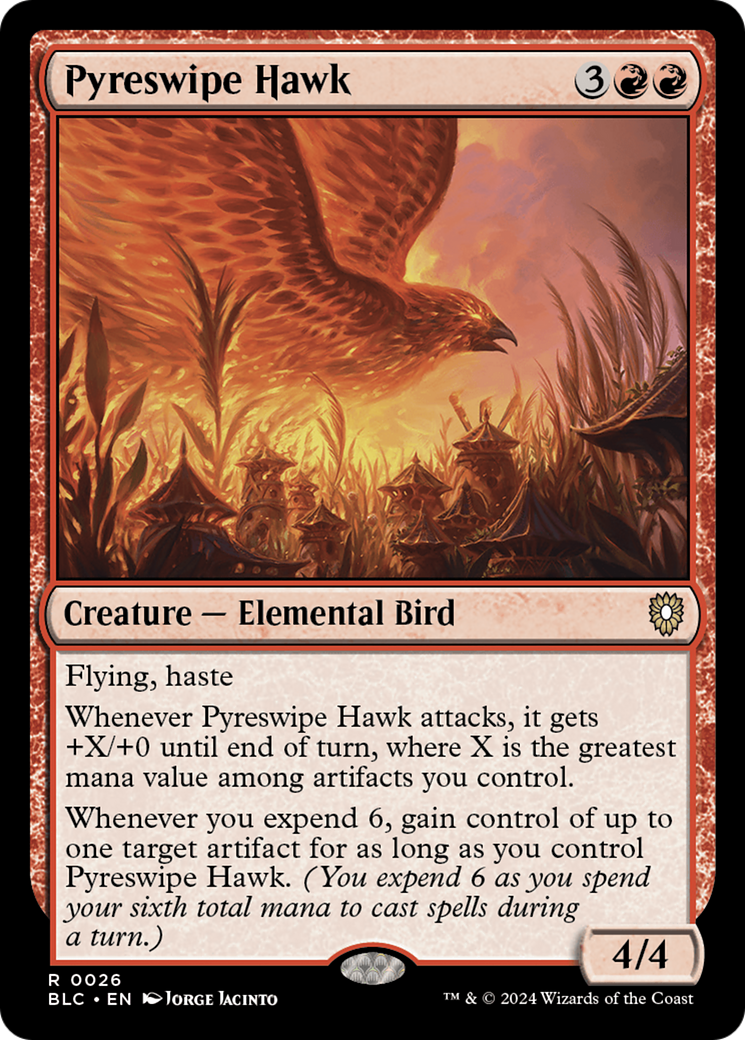 Pyreswipe Hawk [Bloomburrow Commander] | Gear Gaming Fayetteville