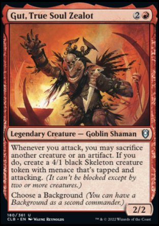 Gut, True Soul Zealot [Commander Legends: Battle for Baldur's Gate] | Gear Gaming Fayetteville