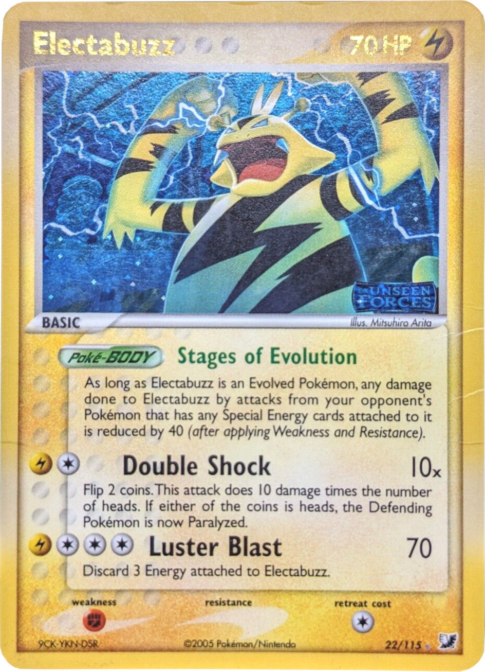 Electabuzz (22/115) (Stamped) [EX: Unseen Forces] | Gear Gaming Fayetteville