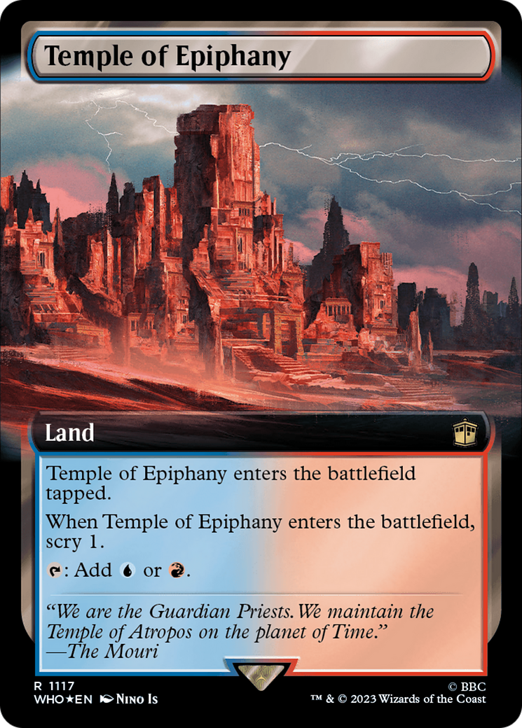 Temple of Epiphany (Extended Art) (Surge Foil) [Doctor Who] | Gear Gaming Fayetteville