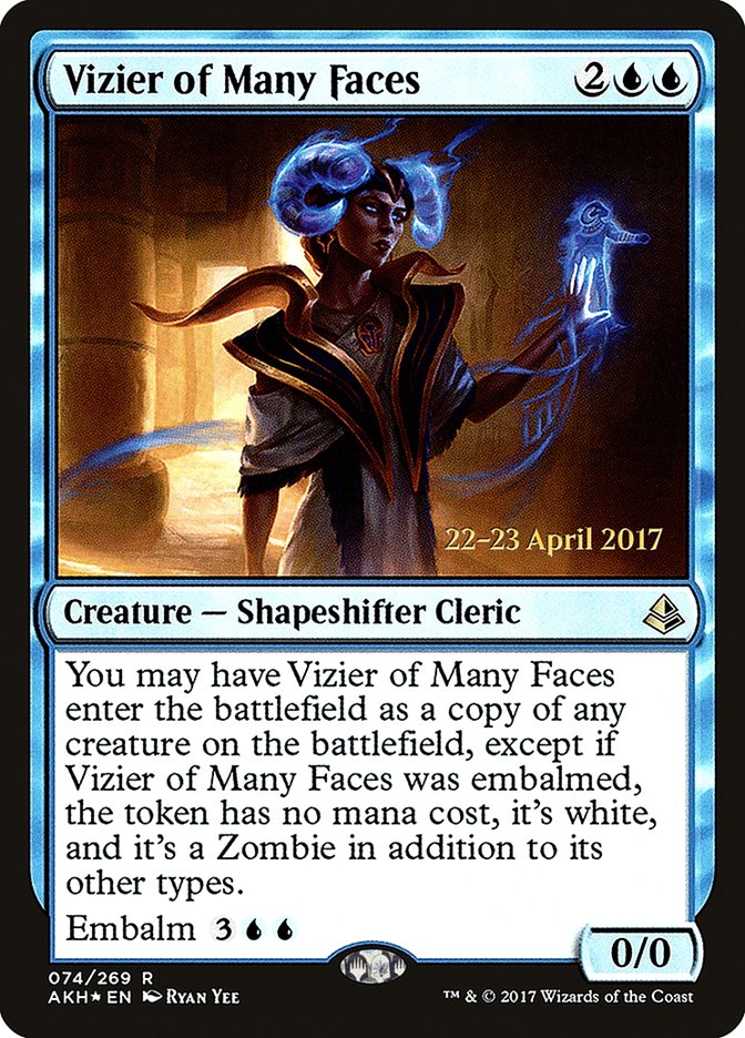 Vizier of Many Faces [Amonkhet Prerelease Promos] | Gear Gaming Fayetteville