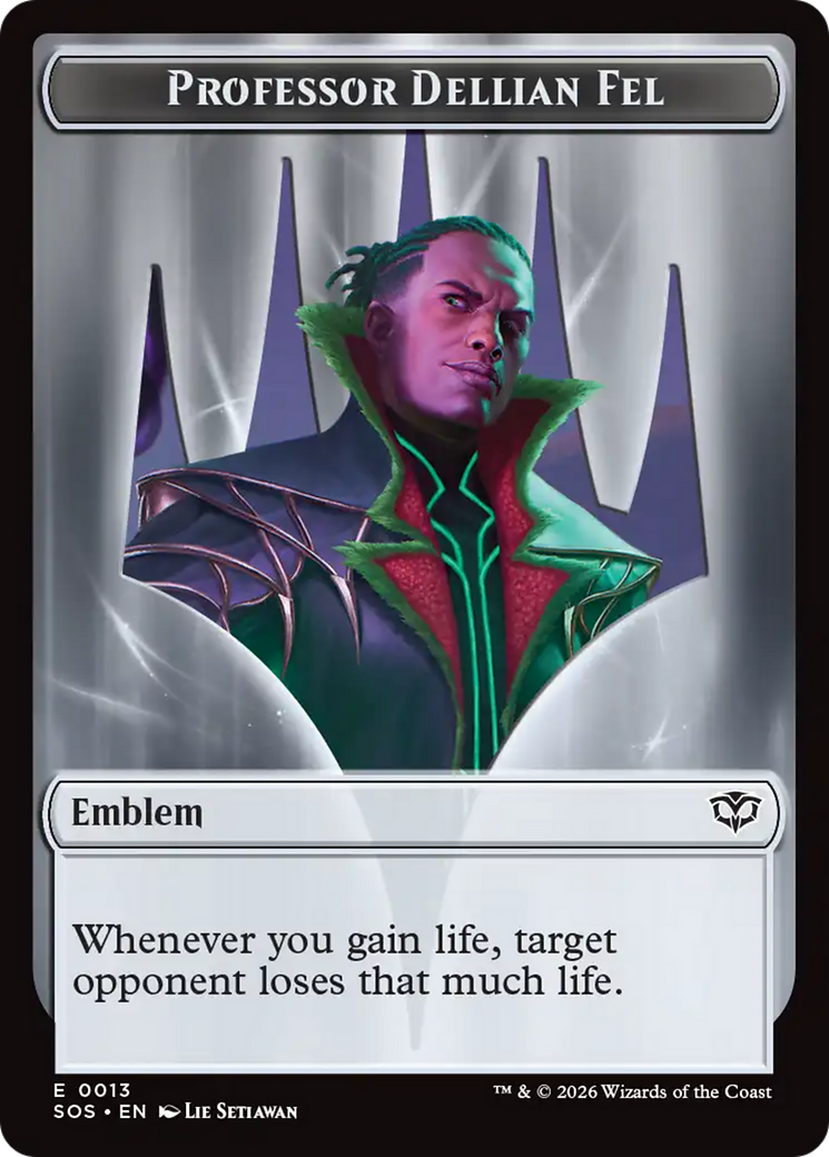 Professor Dellian Fel // Pest (0008) Double-Sided Token [Secrets of Strixhaven Tokens] | Gear Gaming Fayetteville