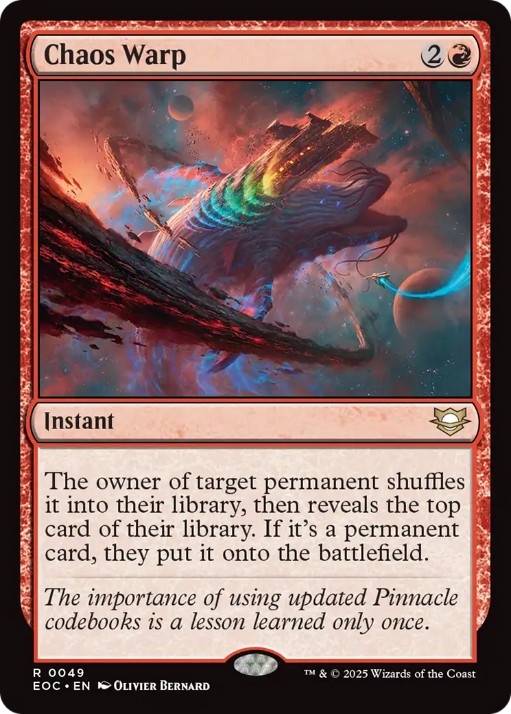 Chaos Warp [Edge of Eternities Commander] | Gear Gaming Fayetteville