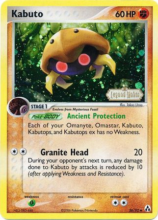 Kabuto (36/92) (Stamped) [EX: Legend Maker] | Gear Gaming Fayetteville