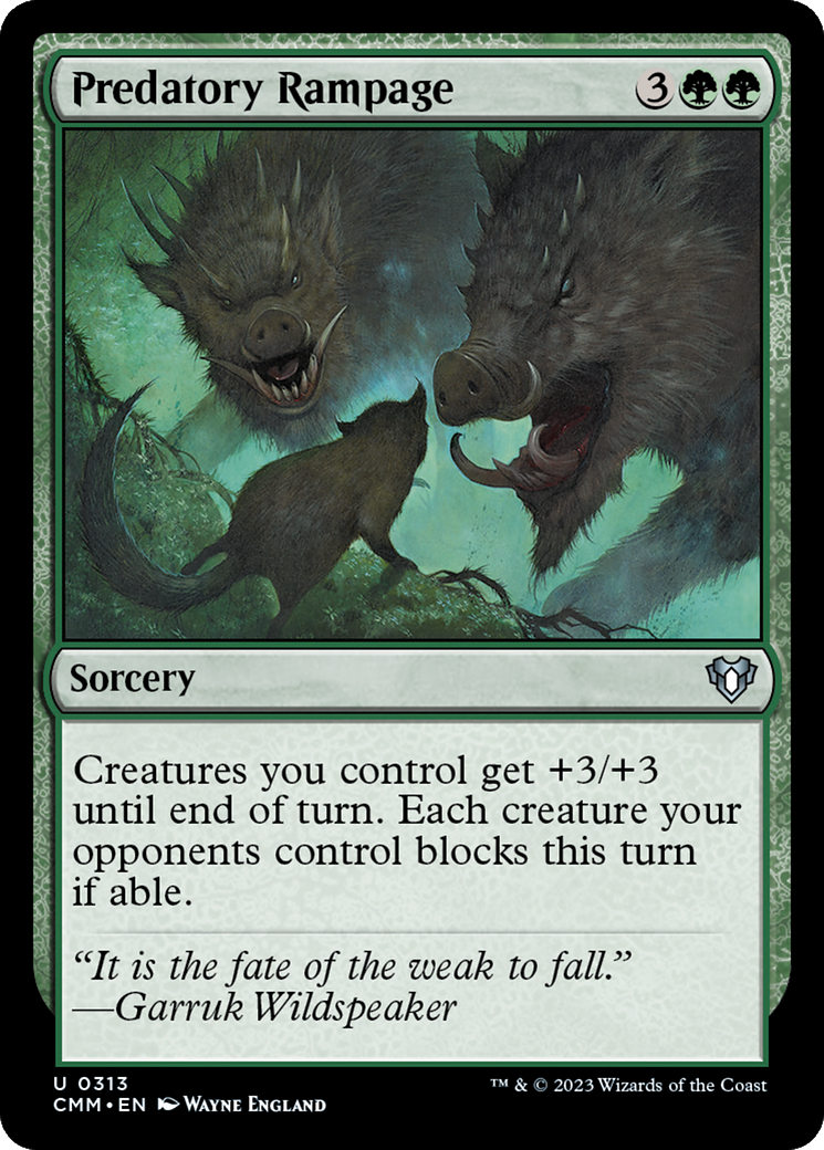 Predatory Rampage [Commander Masters] | Gear Gaming Fayetteville