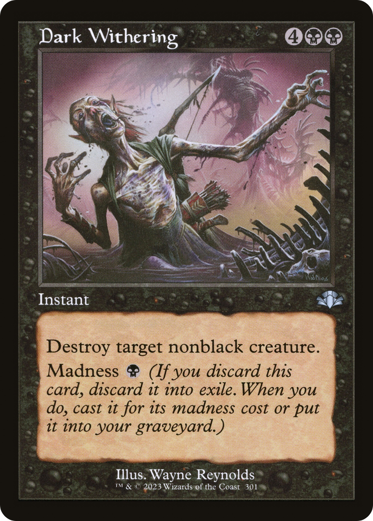 Dark Withering (Retro) [Dominaria Remastered] | Gear Gaming Fayetteville