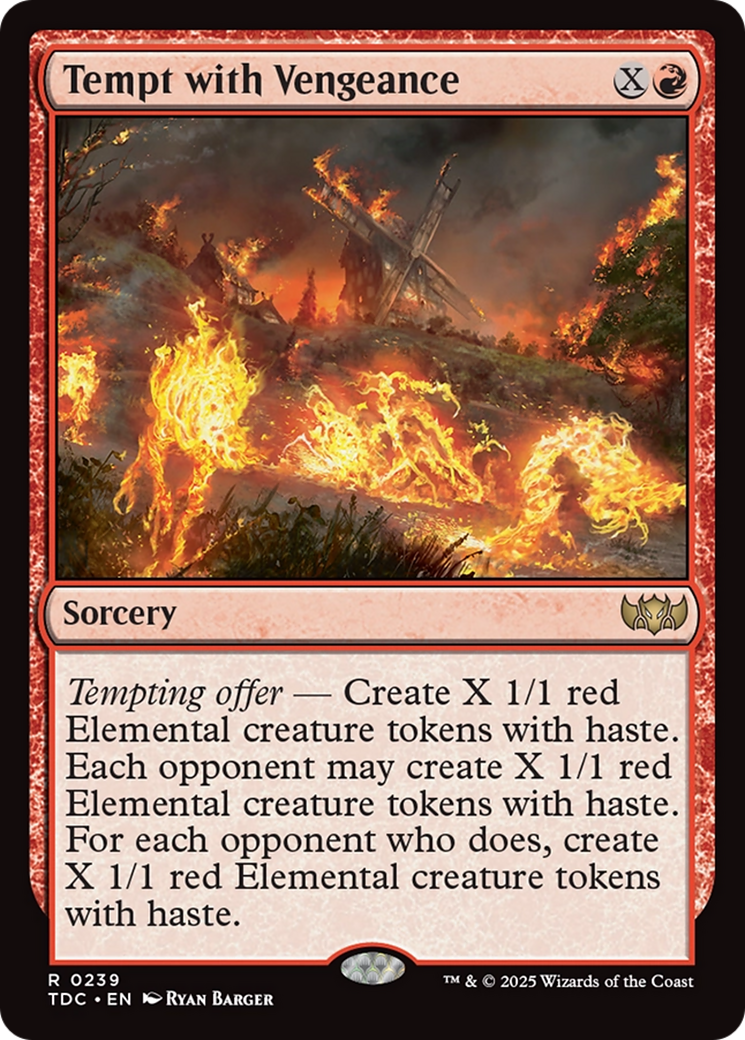 Tempt with Vengeance [Tarkir: Dragonstorm Commander] | Gear Gaming Fayetteville