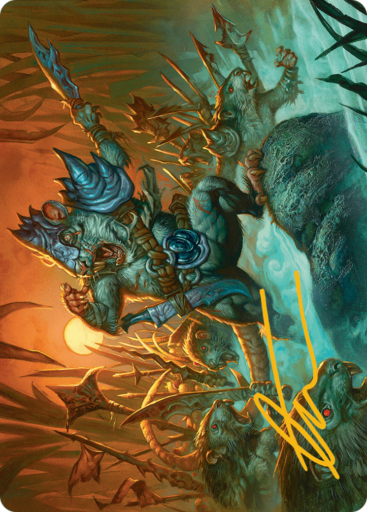 Persistent Marshstalker Art Card (Gold-Stamped Signature) [Bloomburrow Art Series] | Gear Gaming Fayetteville