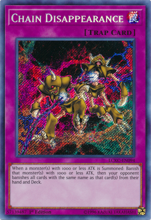 Chain Disappearance [LCKC-EN094] Secret Rare | Gear Gaming Fayetteville
