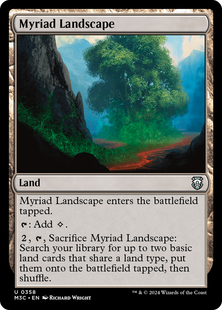 Myriad Landscape (Ripple Foil) [Modern Horizons 3 Commander] | Gear Gaming Fayetteville