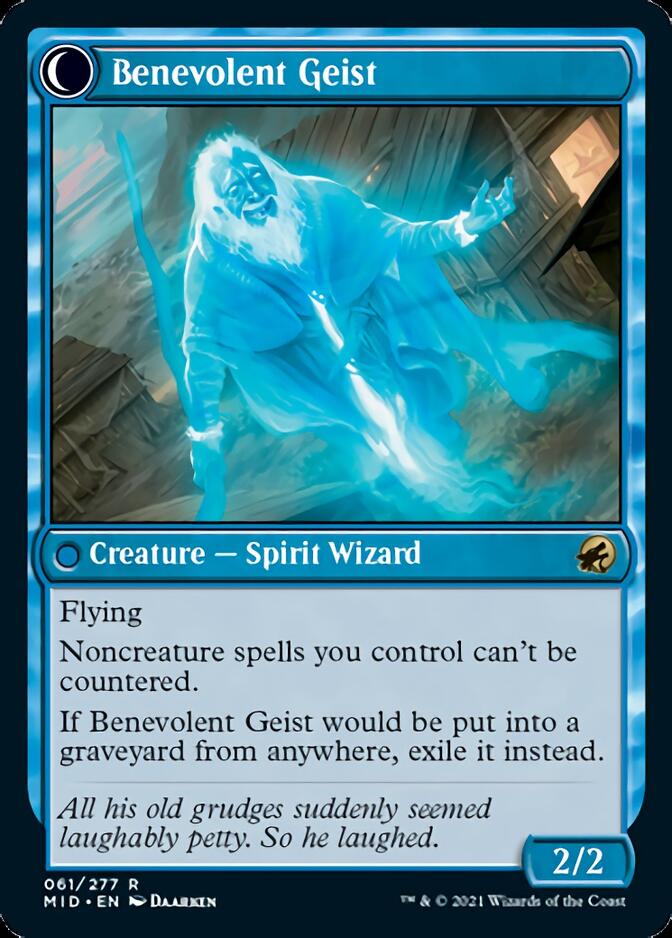 Malevolent Hermit // Benevolent Geist [Innistrad: Midnight Hunt] | Gear Gaming Fayetteville