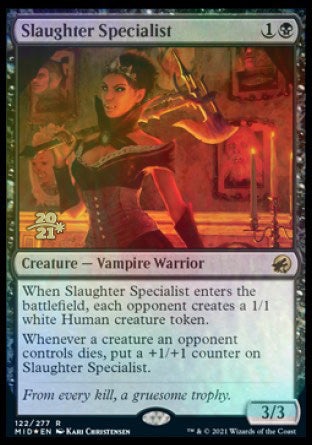 Slaughter Specialist [Innistrad: Midnight Hunt Prerelease Promos] | Gear Gaming Fayetteville