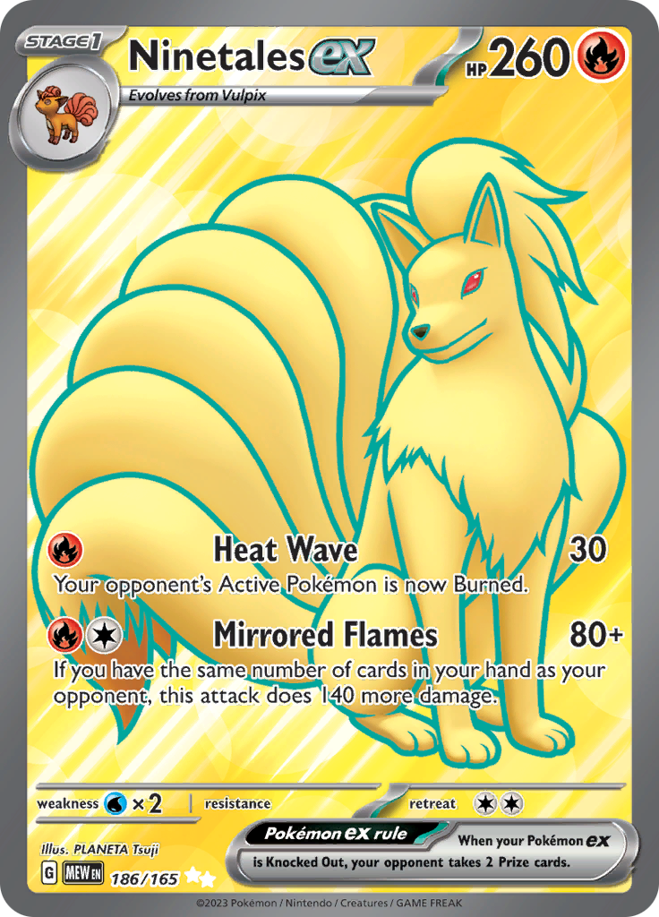 Ninetales ex (186/165) [Scarlet & Violet: 151] | Gear Gaming Fayetteville