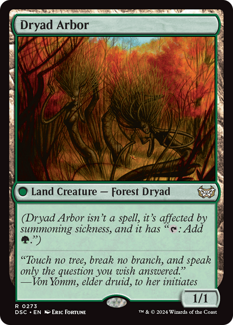 Dryad Arbor [Duskmourn: House of Horror Commander] | Gear Gaming Fayetteville