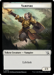 Warrior // Vampire Double-Sided Token [March of the Machine Tokens] | Gear Gaming Fayetteville