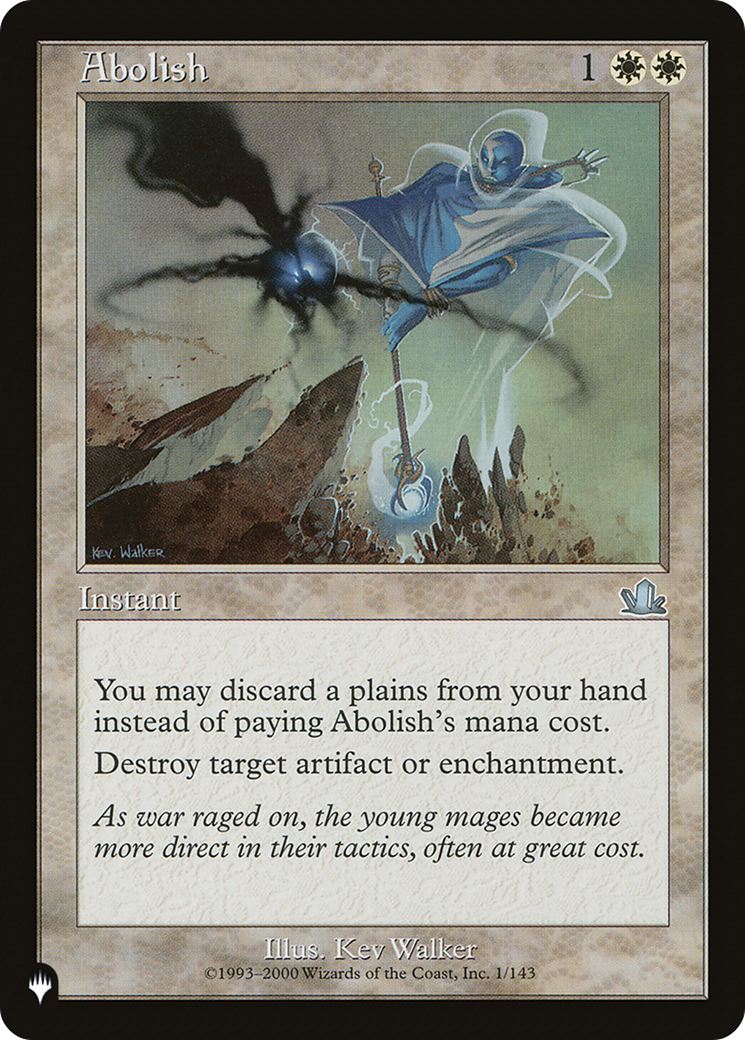 Abolish [The List Reprints] | Gear Gaming Fayetteville