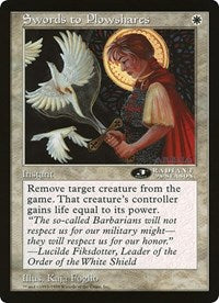 Swords to Plowshares (Oversized) [Oversize Cards] | Gear Gaming Fayetteville