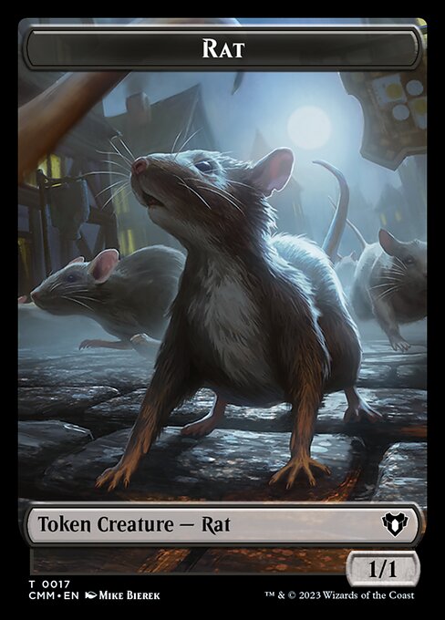 City's Blessing // Rat Double-Sided Token [Commander Masters Tokens] | Gear Gaming Fayetteville