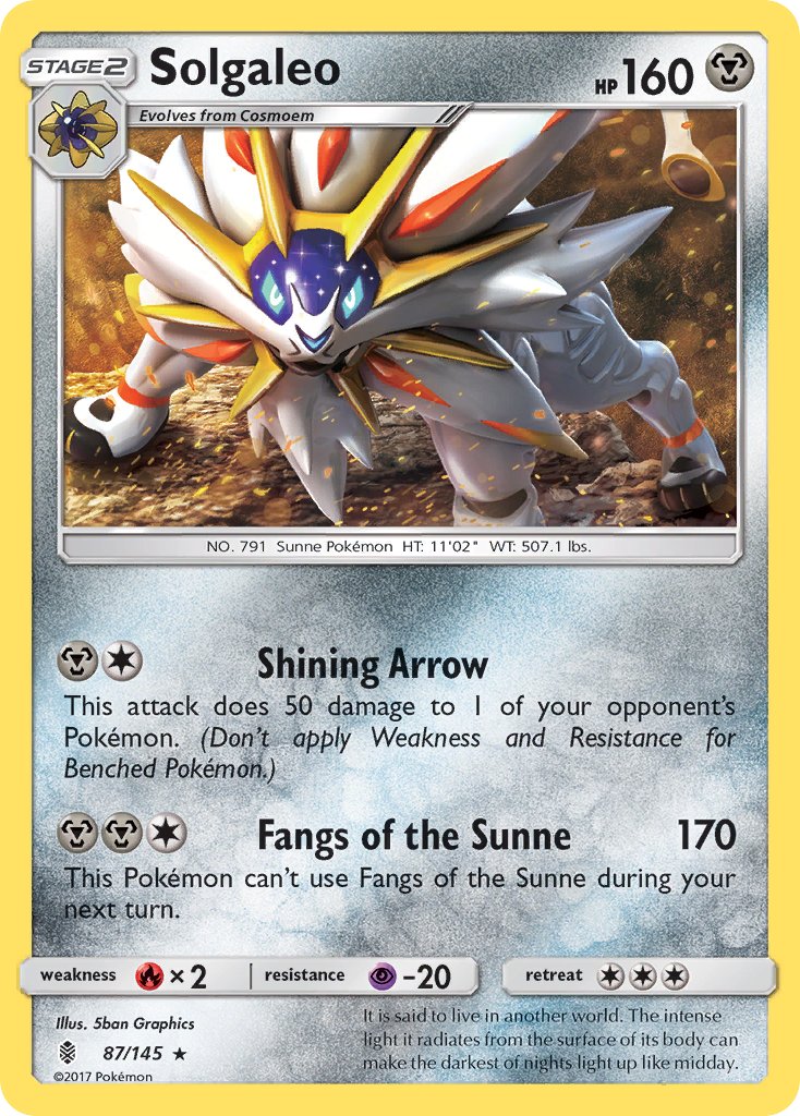 Solgaleo (87/145) (Theme Deck Exclusive) [Sun & Moon: Guardians Rising] | Gear Gaming Fayetteville