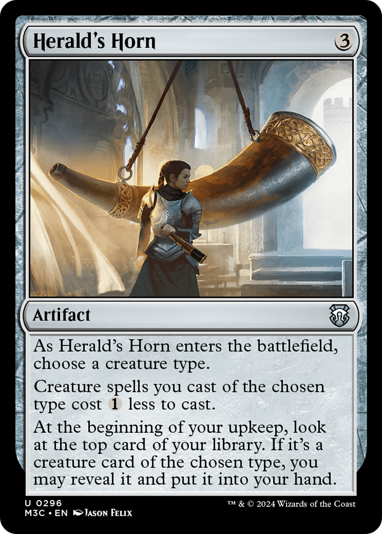 Herald's Horn (Ripple Foil) [Modern Horizons 3 Commander] | Gear Gaming Fayetteville