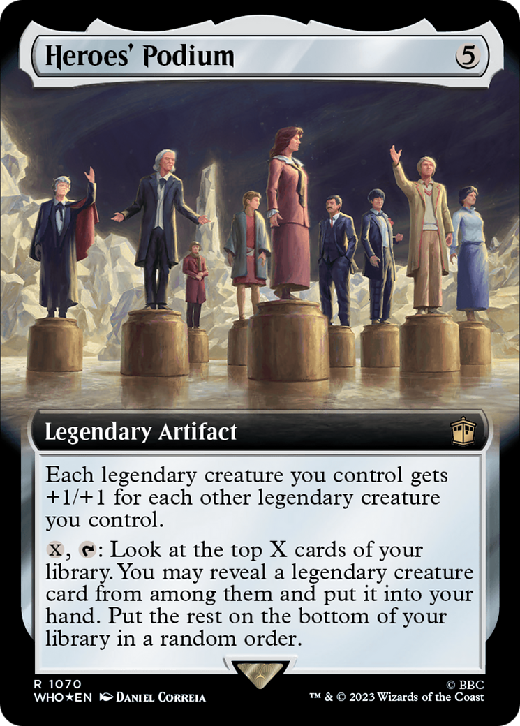 Heroes' Podium (Extended Art) (Surge Foil) [Doctor Who] | Gear Gaming Fayetteville