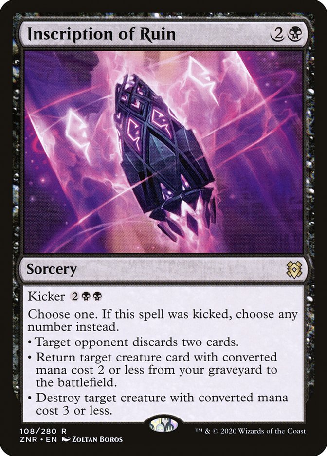 Inscription of Ruin [Zendikar Rising] | Gear Gaming Fayetteville