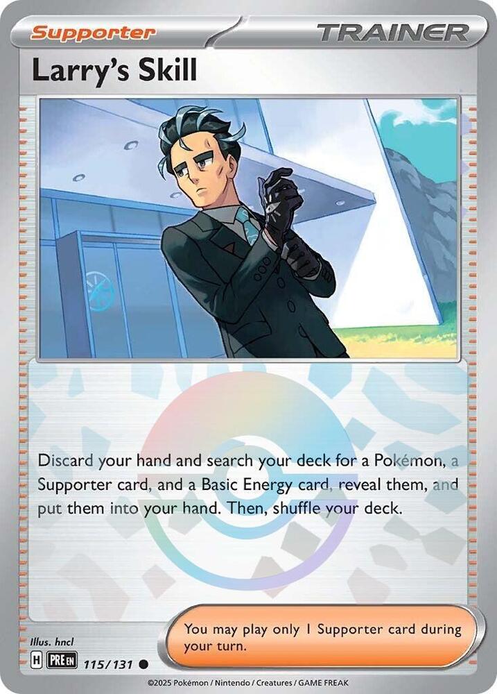 Larry's Skill (115/131) (Poke Ball Pattern) [Scarlet & Violet: Prismatic Evolutions] | Gear Gaming Fayetteville