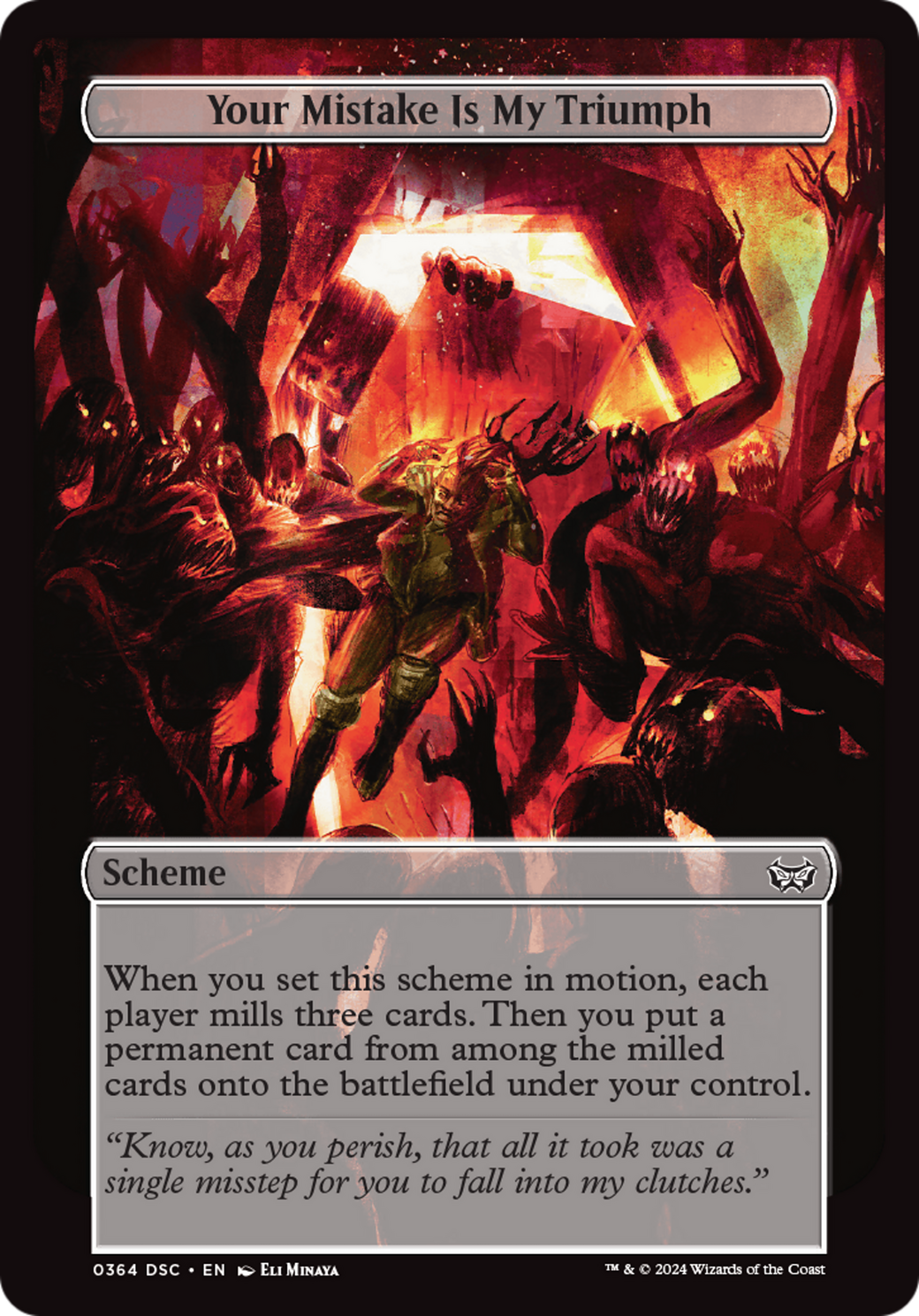 Your Mistake Is My Triumph (Full Art) [Duskmourn: Archenemy] | Gear Gaming Fayetteville