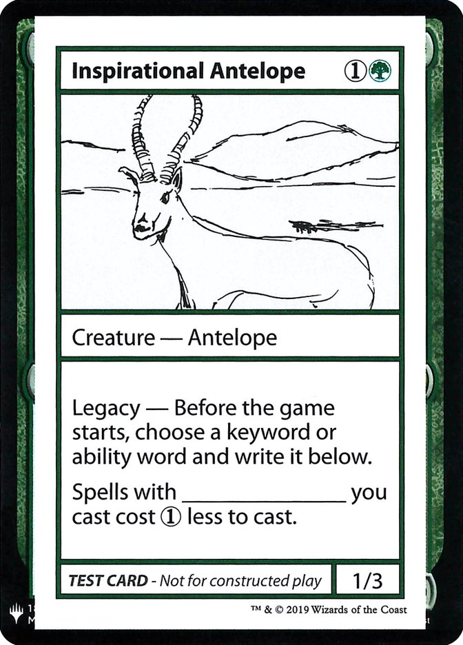 Inspirational Antelope [Mystery Booster Playtest Cards] | Gear Gaming Fayetteville