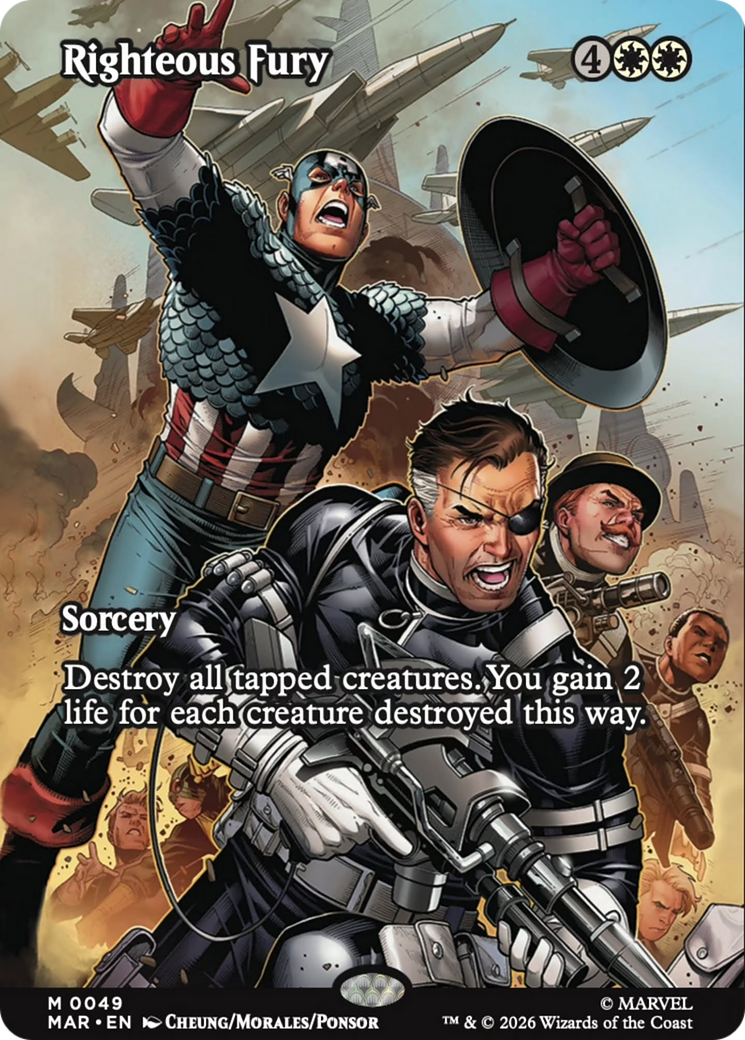 Righteous Fury (Borderless) [Marvel Universe: Eternal-Legal] | Gear Gaming Fayetteville