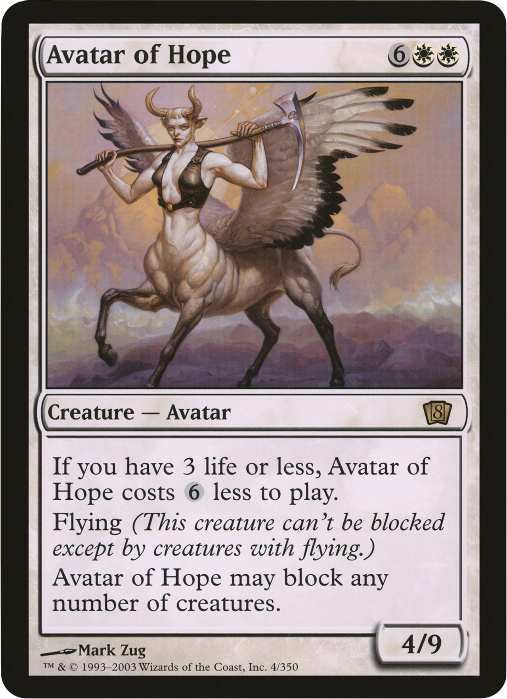 Avatar of Hope (Oversized) [Eighth Edition Box Topper] | Gear Gaming Fayetteville