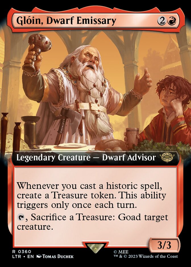 Gloin, Dwarf Emissary (Extended Art) [The Lord of the Rings: Tales of Middle-Earth] | Gear Gaming Fayetteville