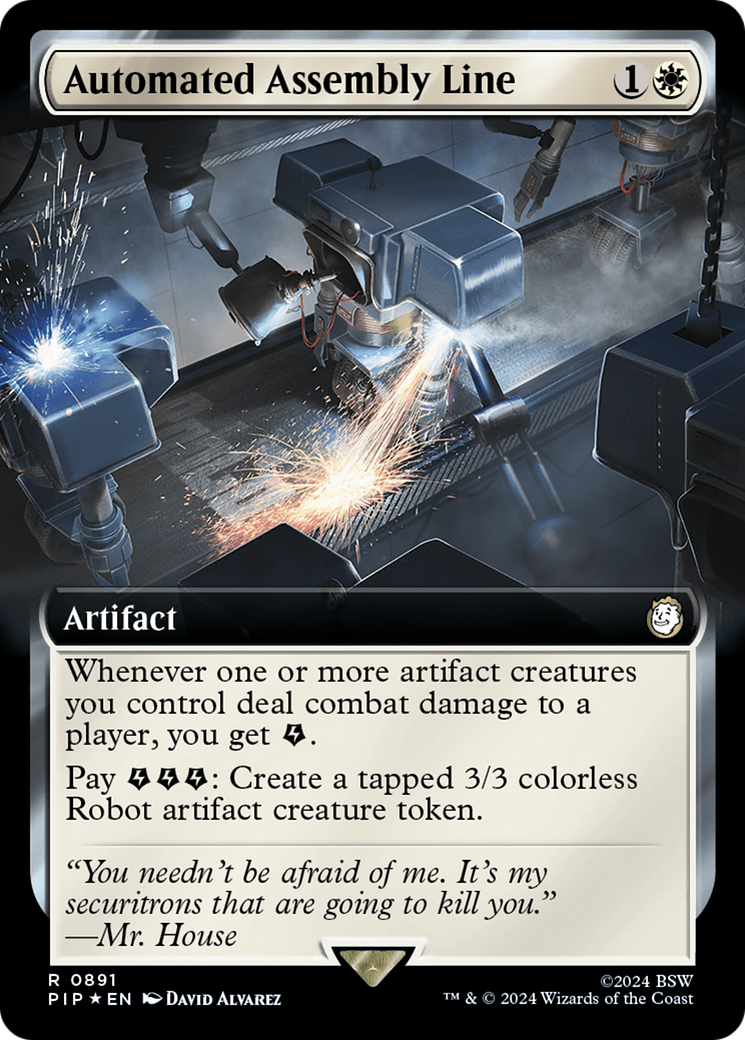 Automated Assembly Line (Extended Art) (Surge Foil) [Fallout] | Gear Gaming Fayetteville