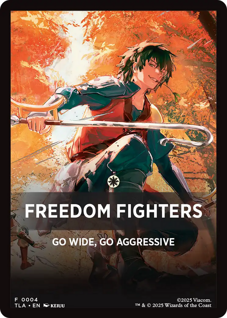 Freedom Fighters Theme Card [Avatar: The Last Airbender Tokens] | Gear Gaming Fayetteville