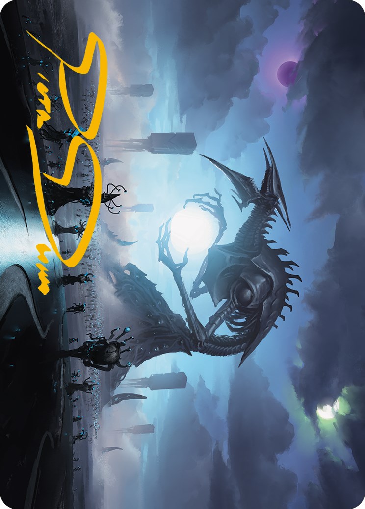 Blue Sun's Twilight Art Card (Gold-Stamped Signature) [Phyrexia: All Will Be One Art Series] | Gear Gaming Fayetteville