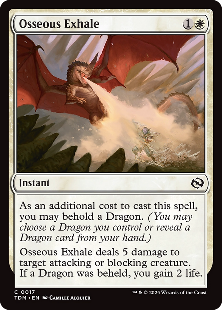 Osseous Exhale [Tarkir: Dragonstorm] | Gear Gaming Fayetteville