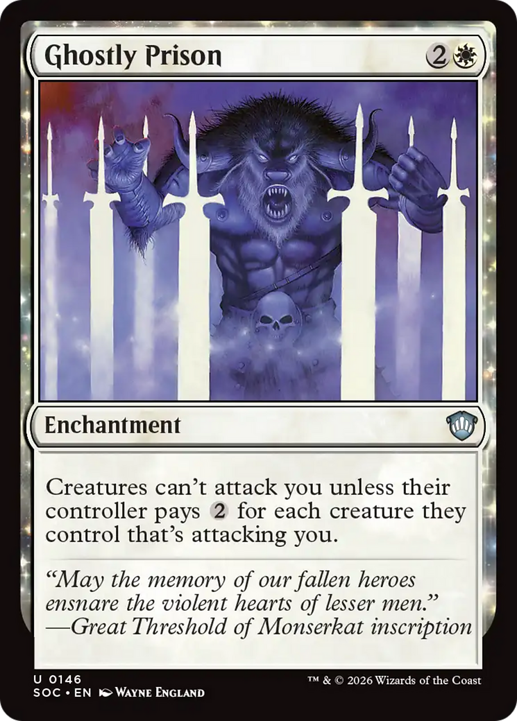Ghostly Prison [Secrets of Strixhaven Commander] | Gear Gaming Fayetteville