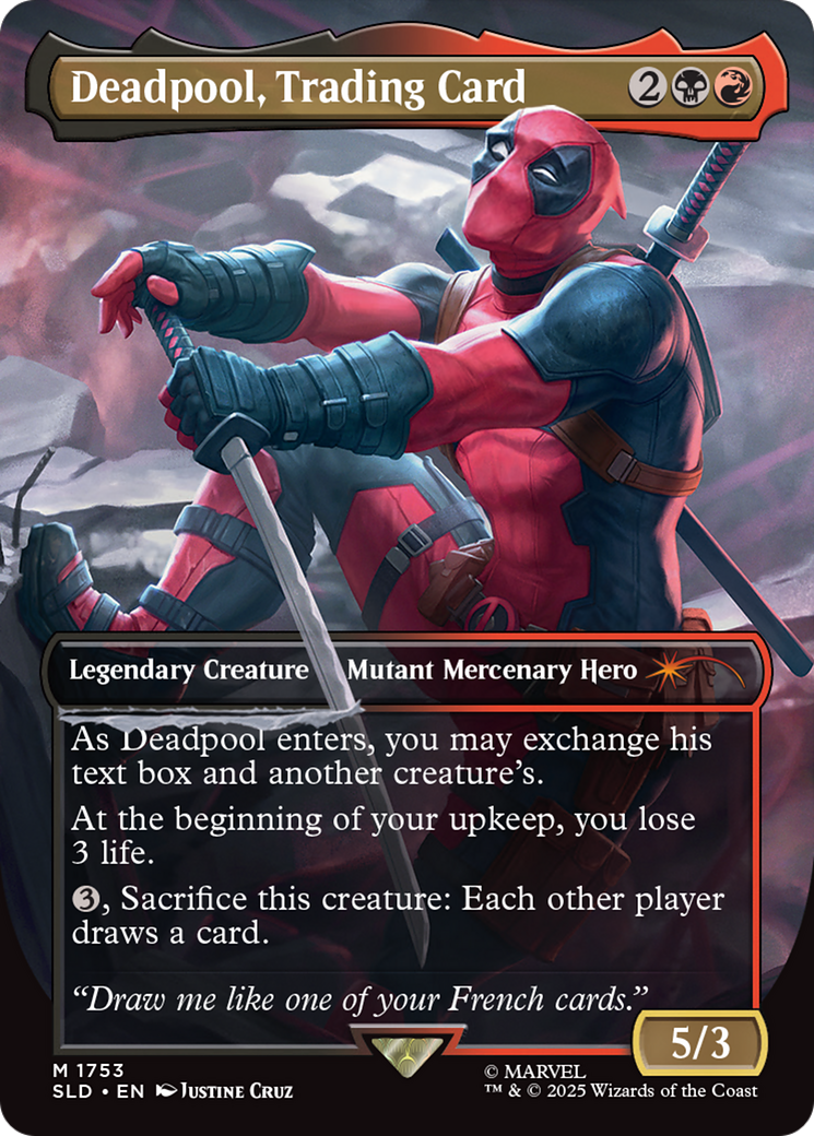 Deadpool, Trading Card (Rainbow Foil) [Secret Lair Drop Series] | Gear Gaming Fayetteville
